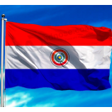 tecido de poliéster com bandeira nacional do paraguai