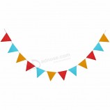 Festival Party Concert Christmas Decoration Bunting  Flag with Custom Design Logo Pennant Flag