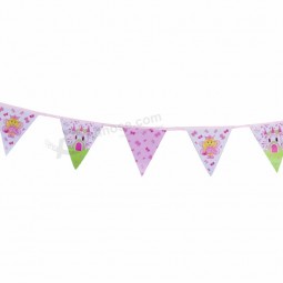 princesa castelo tema galhardete banners menina festa de aniversário favor suprimentos