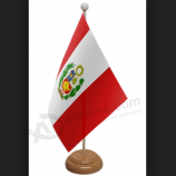 Wholesale knitted polyester Peru office desk flag