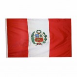 90cm x 150cm Custom Polyester Digital Sublimation Outdoor Peru Flags