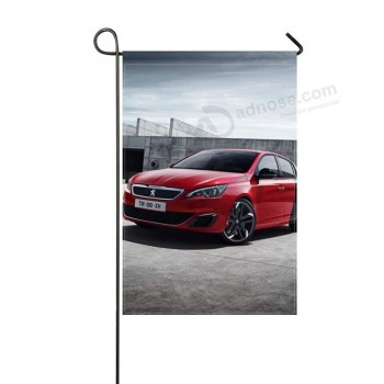 DongGan Garden Flag Peugeot 308 GTI Red Side View 12x18 Inches(Without Flagpole)