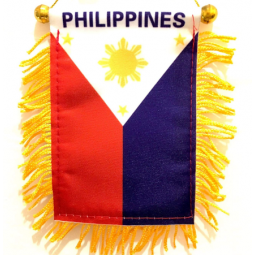 20*30cm custom polyester national philippines tassel flag