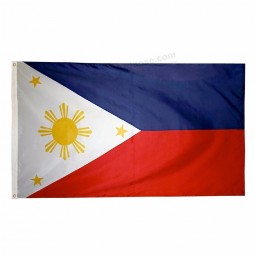 personalized Standard Size Screen Printed Polyester Philippines Flag