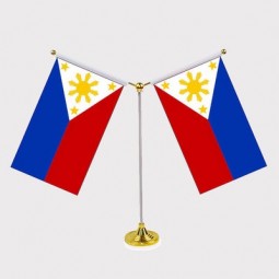 different size philippines table meeting desk flag