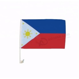 100% polyester printed Philippines country car flag