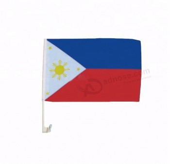 100% polyester printed Philippines country car flag