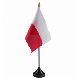 polyester mini office Poland table top national flags