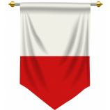 Decorative polyester Poland Pennant banner manufacturer
