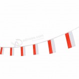 Decorative Mini Polyester Poland Bunting Banner Flag
