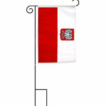 Polyester Low Price Poland National garden Flag