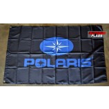 Polaris Flag Banner 3x5 ft ATV Off Road Jet Ski Garage Wall Black