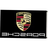 Werrox Annfly Porsche Flag Black High Performance Stuttgart 3X5FT Banner | Model FLG - 488 |