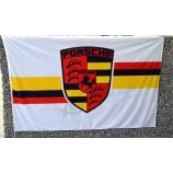 Original Porsche flag / banner, approx. 1975 + 1980, 250 cm x 150 cm, by Fahnen Herold Wuppertal - Catawiki