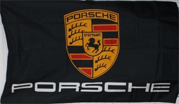 Porsche flag-3x5 banner-100% poliestere con alta qualità