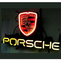 Professional Porsche European Auto Beer Bar Neon Sign with high quality