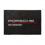 Porsche Motorsport Team Flag in Black with high quality