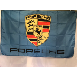 bandiera murale porsche all'ingrosso personalizzata di alta qualità (3'x5 ') con qualsiasi dimensione