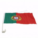 Digital Printed Fabric Custom Country Portugal Car Clip Flag