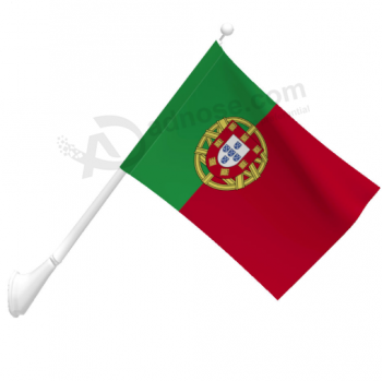 针织聚酯壁挂式葡萄牙国旗批发