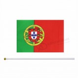 bandera de la mano de portugal bandera de palo que agita de la mano de portugal