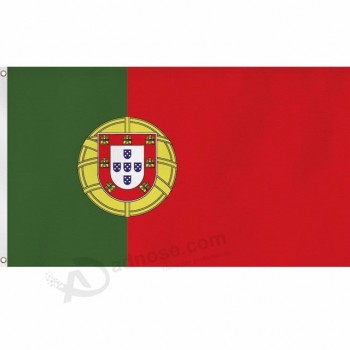bandiera nazionale portoghese di alta qualità in poliestere 90x150 cm