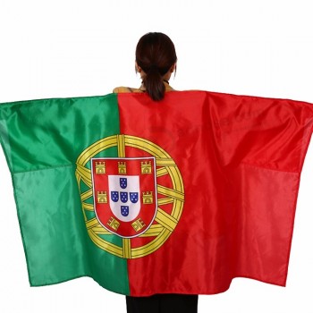 bandiera del corpo in poliestere portogallo personalizzata di fabbrica con manica