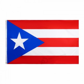 Hersteller Großhandel 170t Polyester 90 * 150 cm 3 * 5 Meter Multi Länder Puerto Rico flag