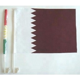Polyester 30X45cm Silk Screen Printing Custom qatar flag