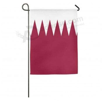 Decorative Qatar Garden Flag Polyester Yard Qatar Flags