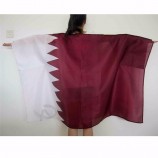 High Quality Qatar banner body football fans cape flag