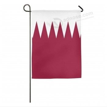 Custom qatar national day garden flag / qatar country yard flag banner
