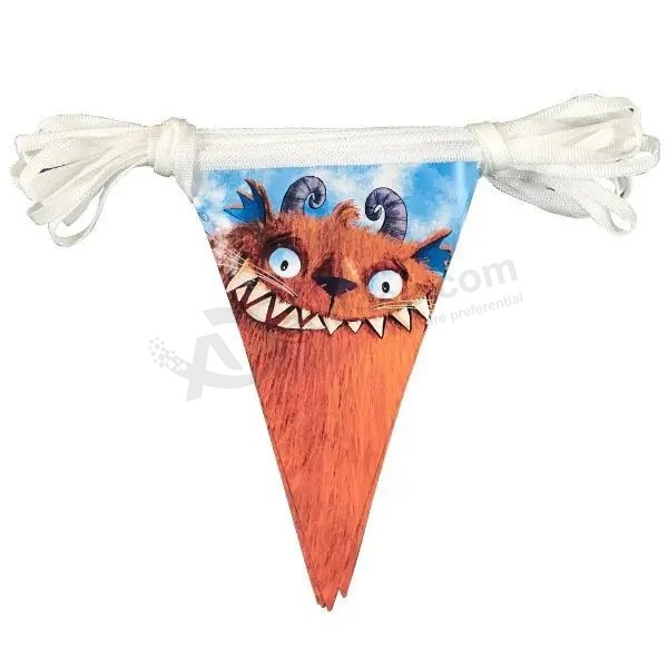 UV printing Double sided Bunting flags PVC material 0.3mm Thickness