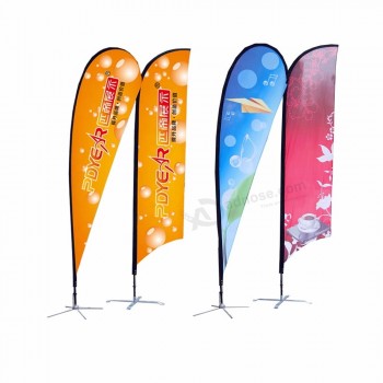 Pdyear flying beach feather flag with fiberglass pole