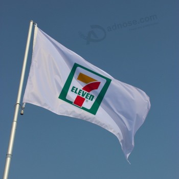 3x5 diseño personalizado exterior publicidad bandera poliéster drapeau con ganchos de plástico bandera de promoción