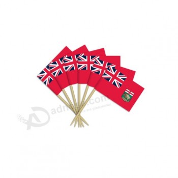 Eco-friendly food grade paper all countries Philippines toothpick flag with sticks