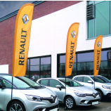 Hot Selling Renault exhibition swooper flag outdoor