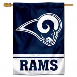 WinCraft LA Rams White Horns Two Sided House Flag