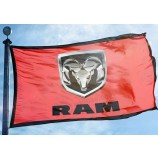 Brand New RAM Flag 3x5 ft Banner Dodge Trucks Car Garage Man Cave Diesel Red