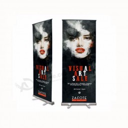 Al aire libre / interior de aluminio pull up banner roll up banner para exhibición