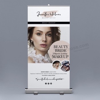 Roll Up Advertising Banner Stand roll down banner rollup standee aluminum retractable banners