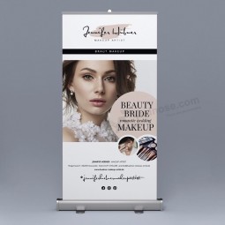 roll Up banner publicitario stand roll down banner rollup standee carteles retráctiles de aluminio