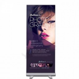 publicidad al por mayor pull up banner stands roll up vinilo liso retráctil banner stand alta resolución pull up banners print