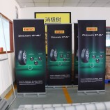 dubbelzijdige pull up banner / roll up display banner stand