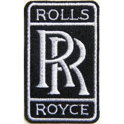 White Rolls Royce Logo Sign Classic Car Patch Iron on Applique Embroidered T Shirt Jacket Baseball Cap Hat Cloth Emblem Sign Advertising Craft Gift