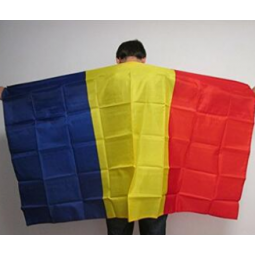 ROMANIA BODY FLAG - ROMANIAN CAPE FAN FLAGS 90 x 150 cm
