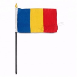Mini Union of Romania Handheld Flag for Centenary
