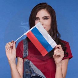 Custom Size Digital Printed Russia National Hand Held Flags
