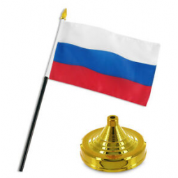 Custom polyester Russian Federation table meeting desk flag
