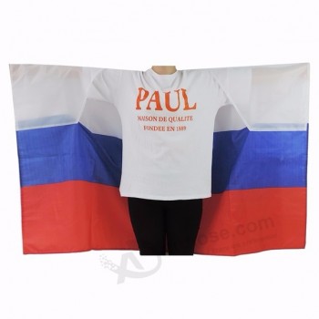 High quality polyester Russian body cape flag